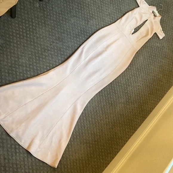 NWOT House of CB Light Pink Bandage Mermaid Bodycon Gown // Size M - Picture 3 of 4